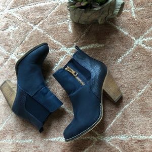 Navy Blue Aldo Booties